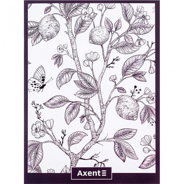 Тетрадь канцелярская А4, 48л. офсет, клетка (сливовый)