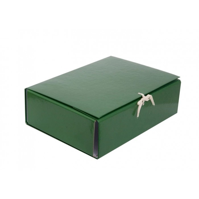 Папка-короб на завязках, картонная А4, РР, 100мм., (ассорти)