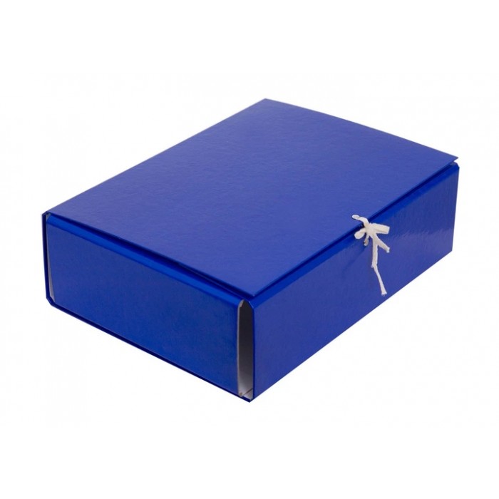 Папка-короб на зав'язках, картонна А4, РР, 80мм., (асорті)