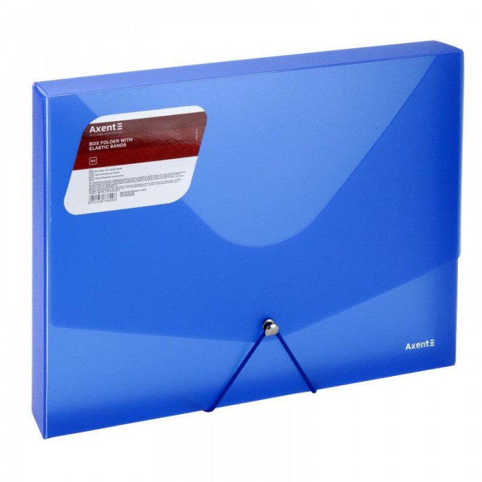 Папка на гумках об'ємна, А4 (синій) 1502-22-a