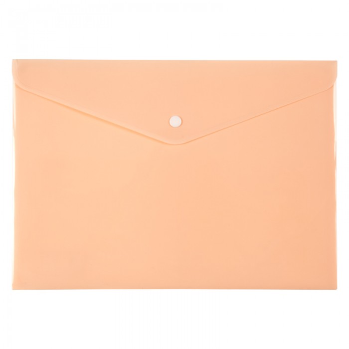 Папка-конверт на кнопці Pastelini А4 (персиковий) 1412-42-a