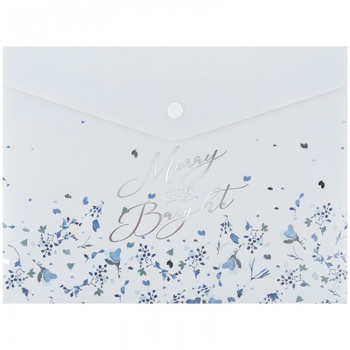 Папка-конверт на кнопці А5+ Flower Symphony-1