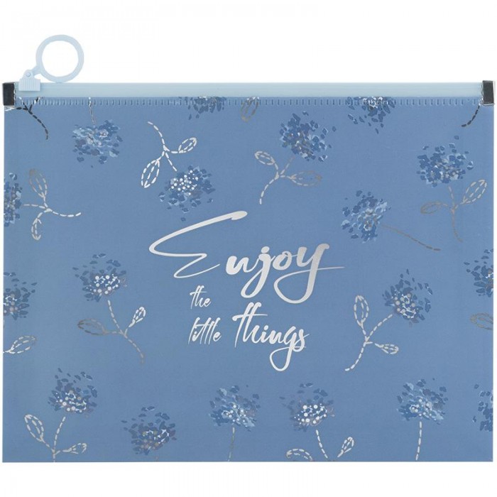 Папка-конверт на блискавці zip-lock А5+ Flower Symphony-3