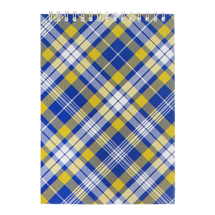 Блокнот А5, 48арк, клітинка (верхня спіраль) синій bm.2470-02