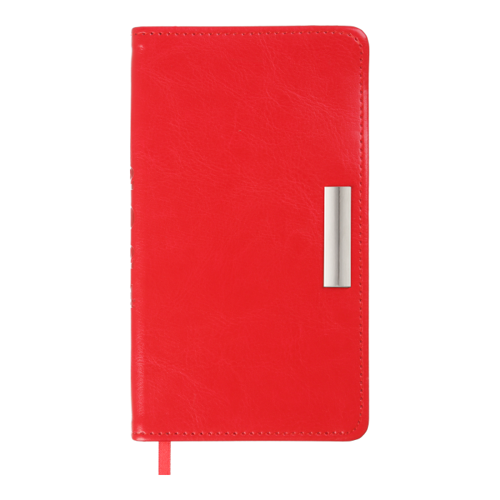 Щотижневик кишеньковий 2026 Salerno 85х153 (червоний)