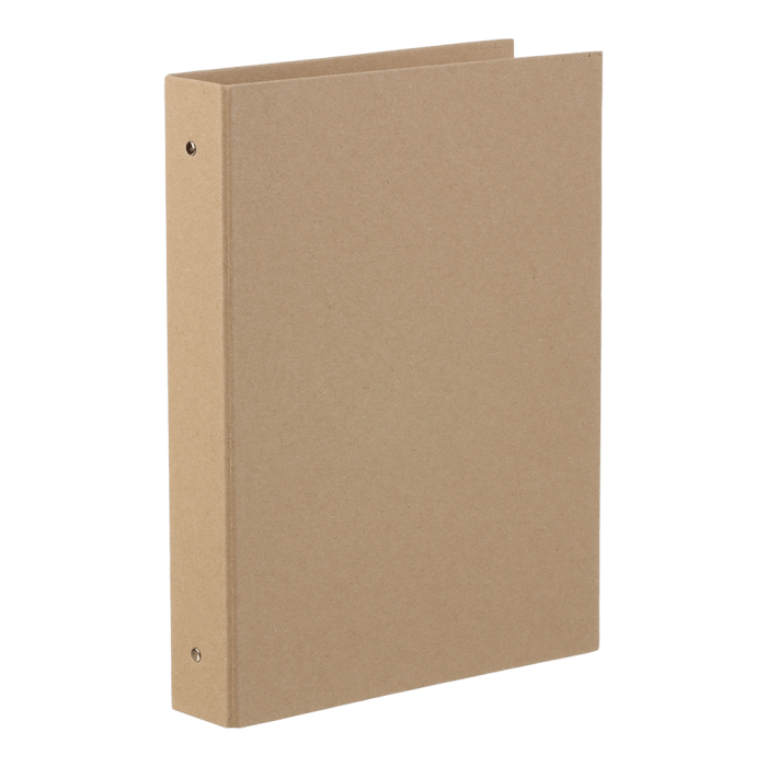 Папка архівна з планками картонна А4, 40мм, крафт	