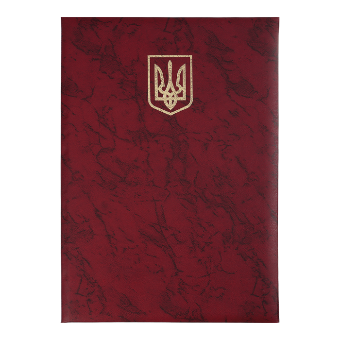 Папка Герб А4+ балакрон (бордо)