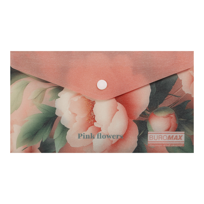 Папка-конверт на кнопці DL Arabeski (рожевий) BM.3853-10