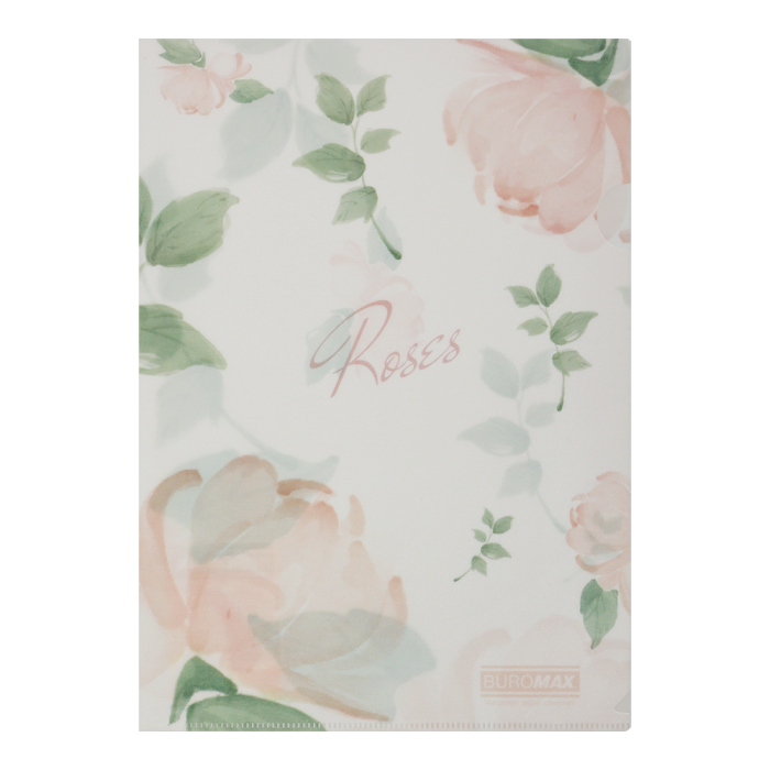 Папка-уголок, матовая Arabeski А4 (коралловый)