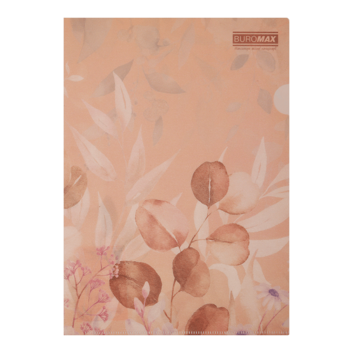 Папка-уголок, матовая Arabeski А4 (персиковый)