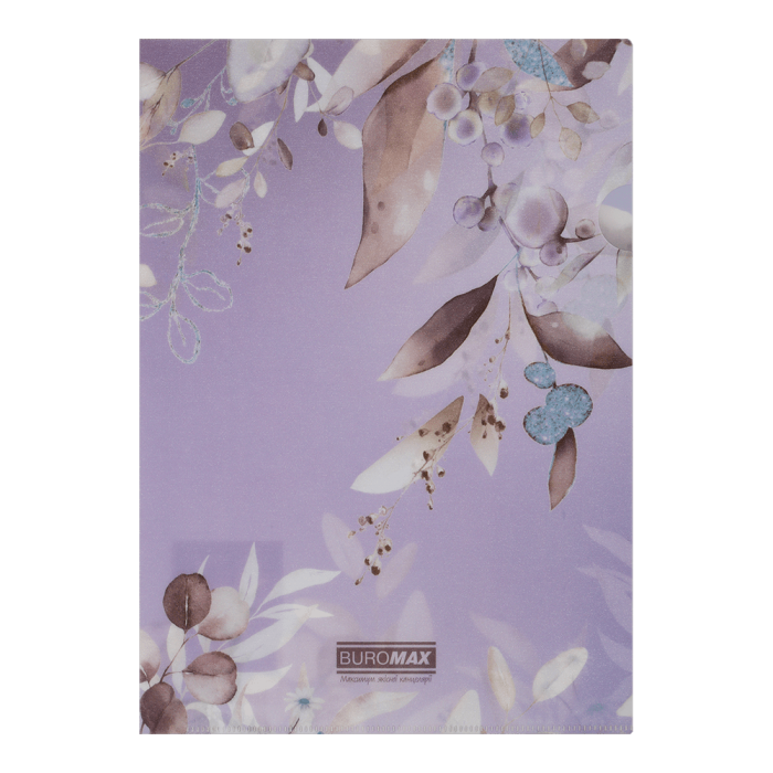 Папка-уголок, матовая Arabeski А4 (сливовый)