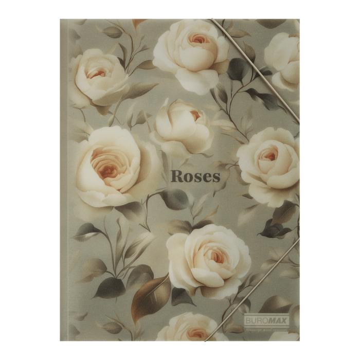 Папка на гумках Arabeski А4 (світло-сірий) 