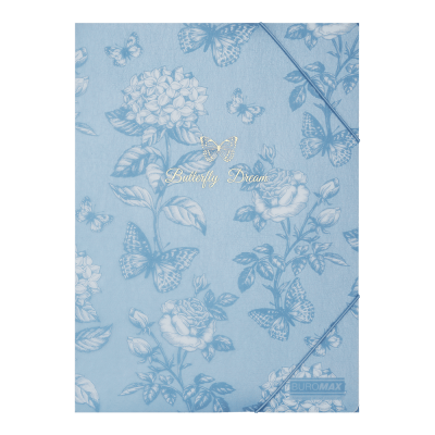 Папка на резинках Arabeski А4 (сине-серый)