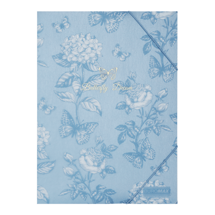 Папка на резинках Arabeski А4 (сине-серый)