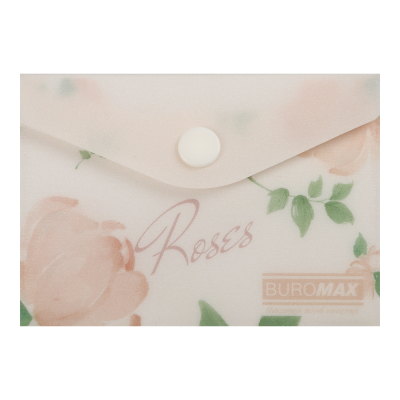 Папка-конверт на кнопке А7 Arabeski (коралловый)