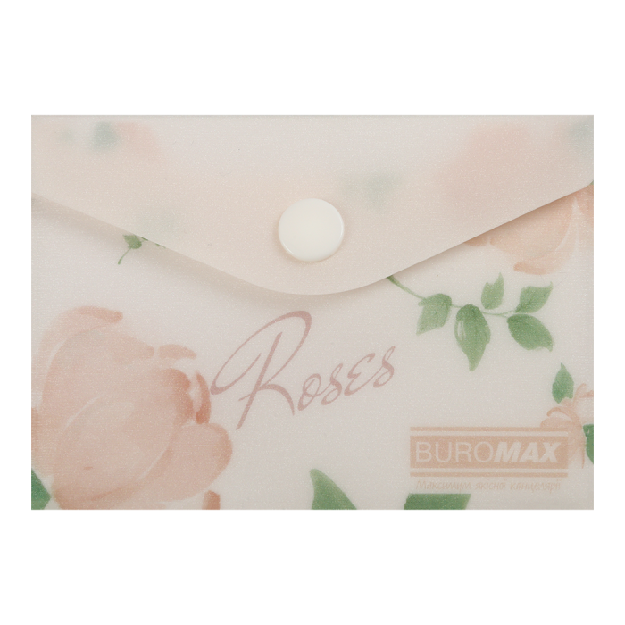 Папка-конверт на кнопке А7 Arabeski (коралловый)