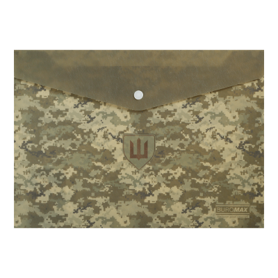 Папка-конверт на кнопке Military А4 (зеленый) BM.3943-04