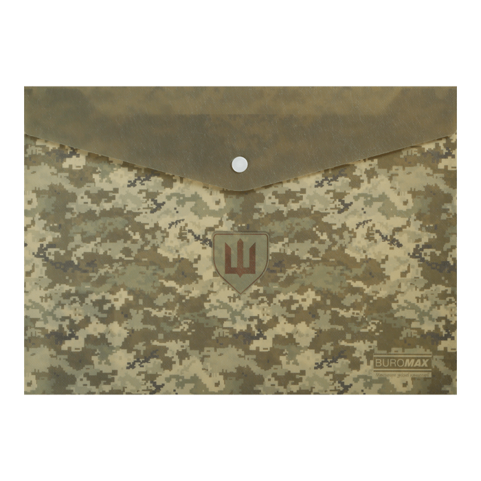 Папка-конверт на кнопці Military А4 (зелений) BM.3943-04