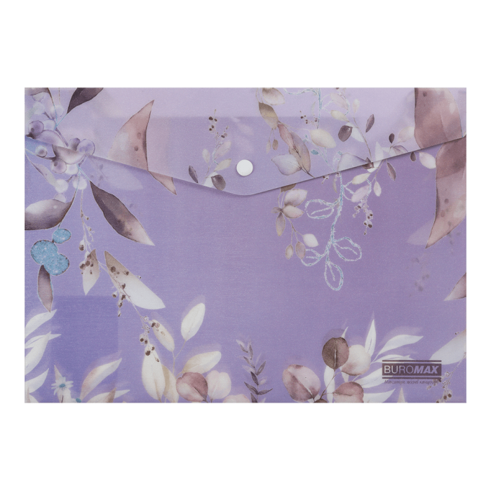 Папка-конверт на кнопці Arabeski А4 (сливовий)