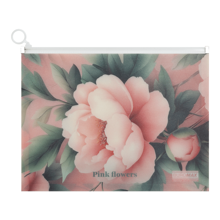 Папка-конверт на блискавці zip-lock Arabeski А4 (рожевий)