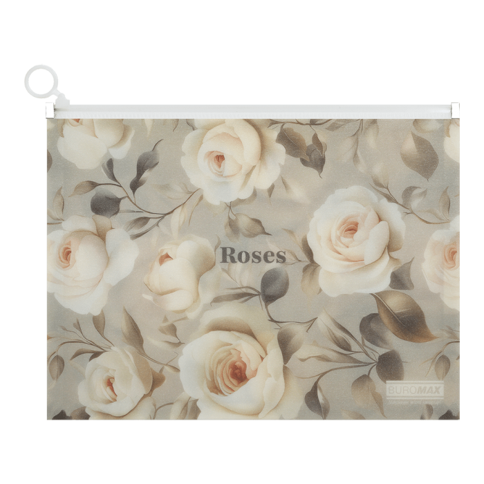 Папка-конверт на блискавці zip-lock Arabeski А4 (світло-сірий)