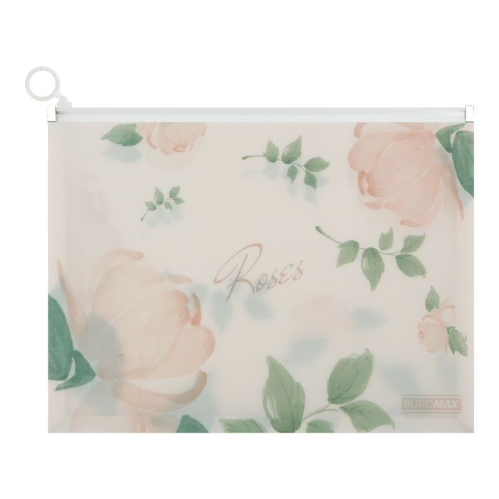 Папка-конверт на блискавці zip-lock Arabeski А4 (кораловий)