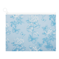 Папка-конверт на блискавці zip-lock Arabeski А4 (синьо-сіра)