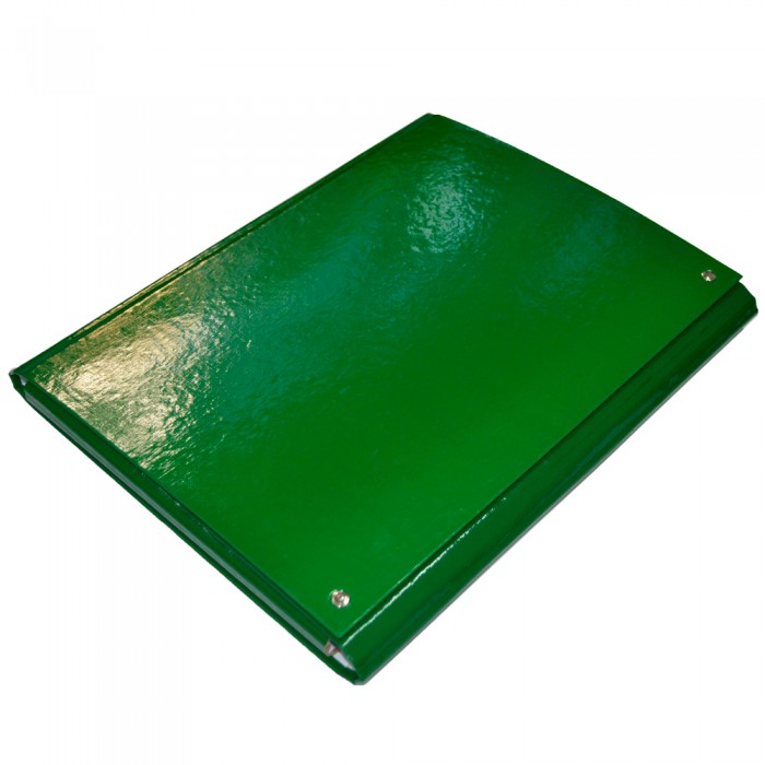 Папка-короб на липучці РР А4, 25мм (зелений)