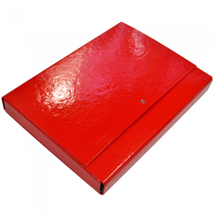 Папка-короб на липучці Академія А4, 40мм (червоний)