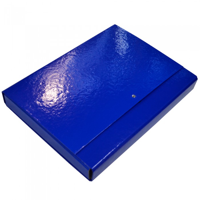 Папка-короб на липучці Академія А4, 40мм (синій)