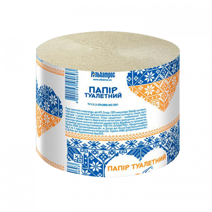 Туалетний папір Альбатрос, сіра 35м