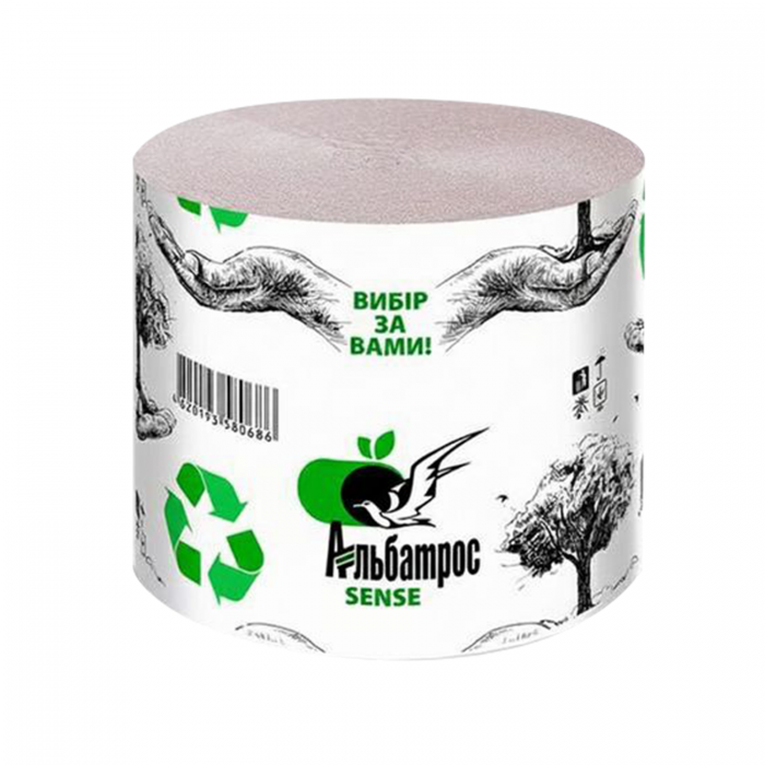 Туалетний папір Альбатрос, сіра