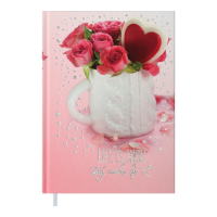 Ежедневник недатированный А5 Romantic (розовый) 288стр