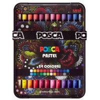 Пастель воскова UNI Posca Pastel (24 кольори)