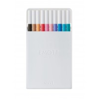 Лайнери Uni Emott Soft Pastel Color 0.4мм fine line (10 кольорів)