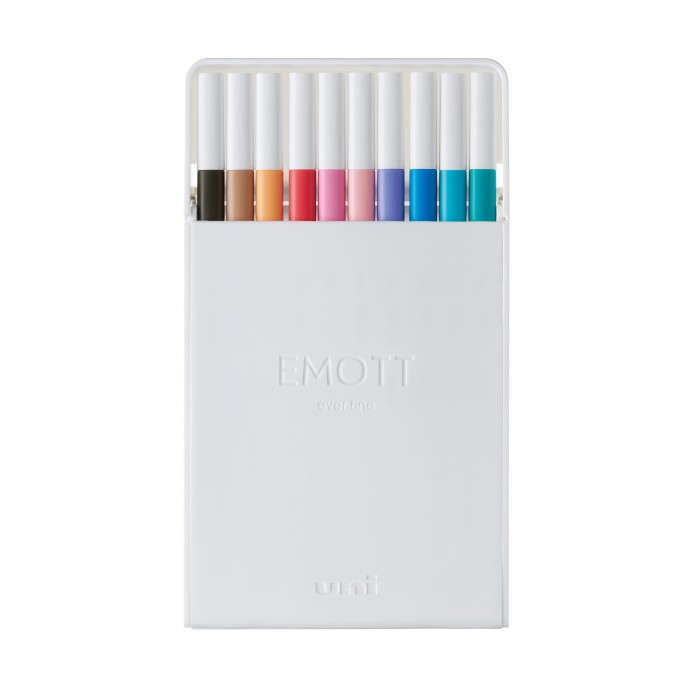 Лайнеры Uni Emott Soft Pastel Color 0.4мм fine line (10 цветов)
