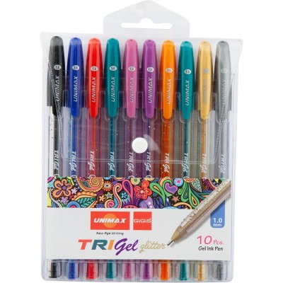 Набір гелевих ручок Trigel Glitter (10 кольорів) 