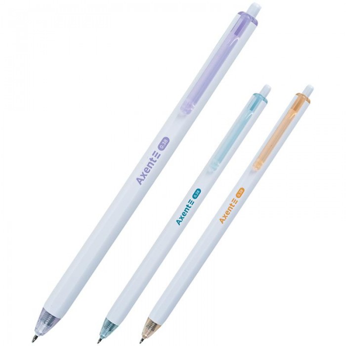 Ручка гелева автоматична Fineline 0,38мм. (синій) ag1121-02-a