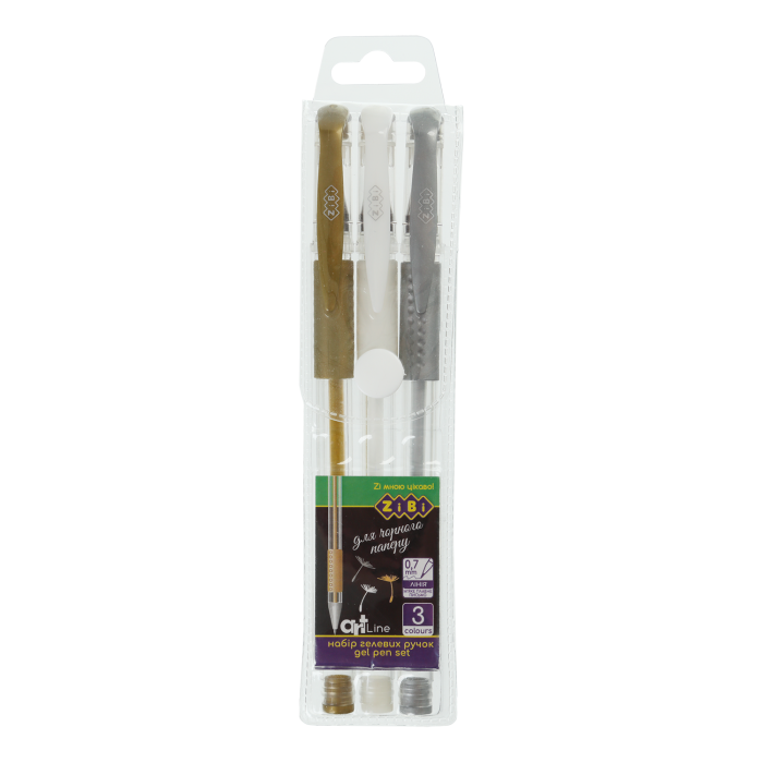 Набор из 3-х гелевых ручек BLACK PAPER ART Line