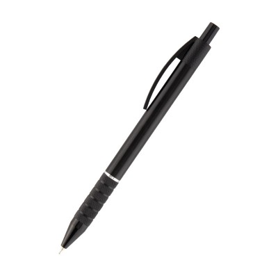 Ручка масляна автоматична Prestige (синій) чорний корпус 