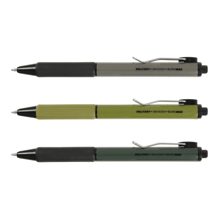 Ручка масляная автоматическая Military (синий) BM.8369