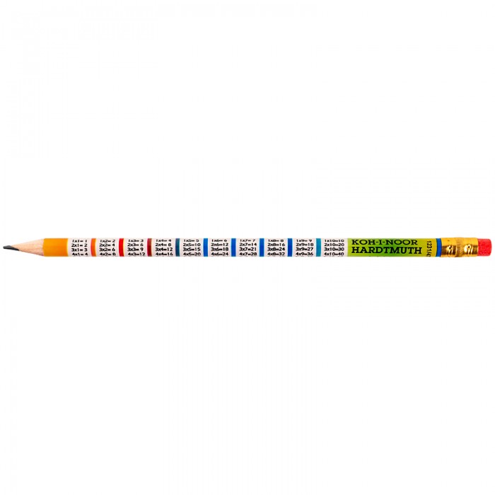 Олівець графітний з гумкою Таблиця множення НВ 