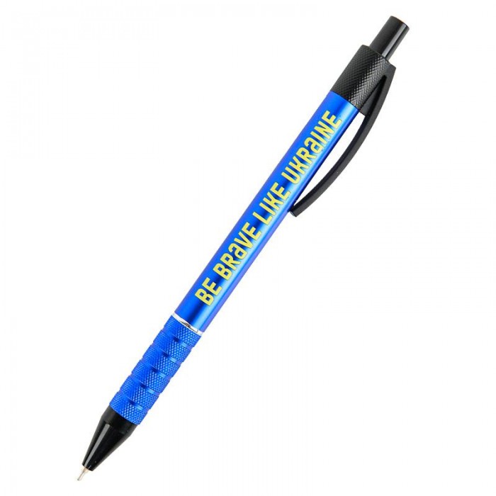 Ручка масляна автоматична Prestige Be brave like (синій) 12шт/уп