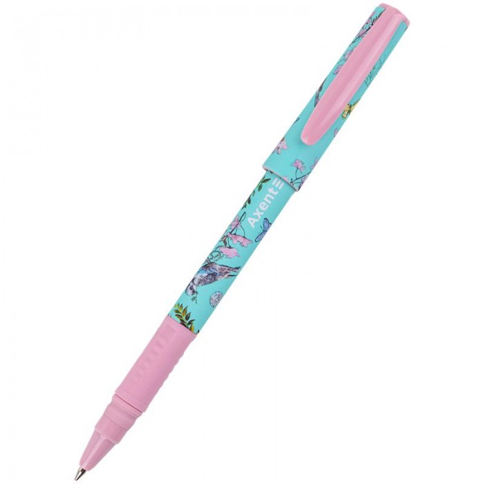 Ручка кулькова в картонному пеналі Olga Selyshcheva, Spring (синій) 