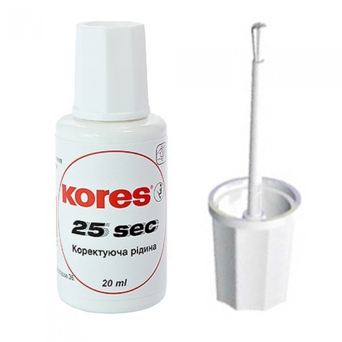Коректор з пензликом Kores 25 sec