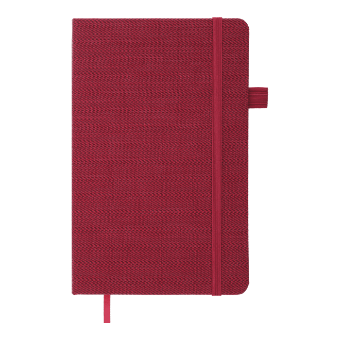 Книга записная Tweed 125х195мм, 96л. бордовый (клетка) BM.291163-13