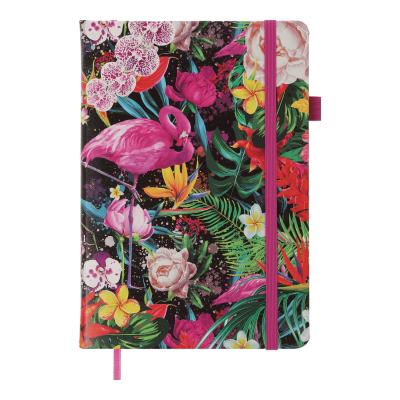 Блокнот діловий Exotic А5, 96арк. рожевий (клітинка) BM.295124-10