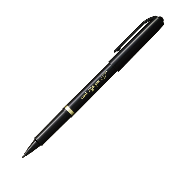 Ручка гелевая Mitsubishi sign pen, 0.7мм, пишет черным