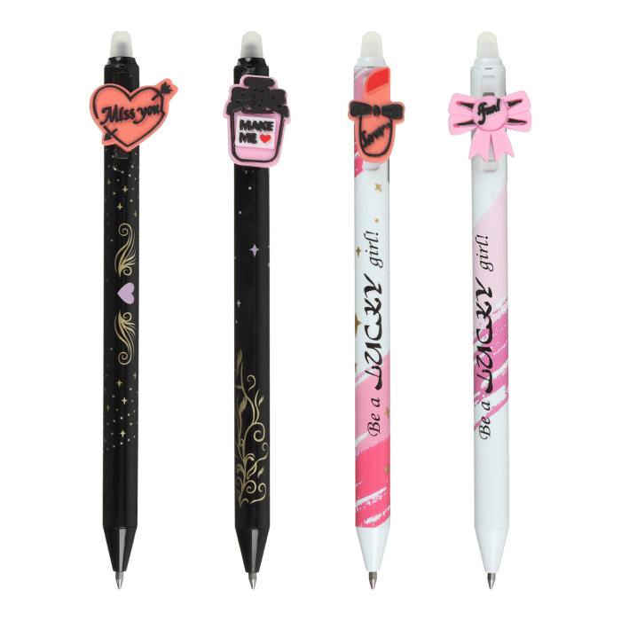 Ручка гелева автоматична Пиши-стирай Fashion (синій) асорті