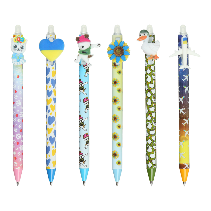 Ручка гелева Пиши-стирай Patriot (синій) асорті